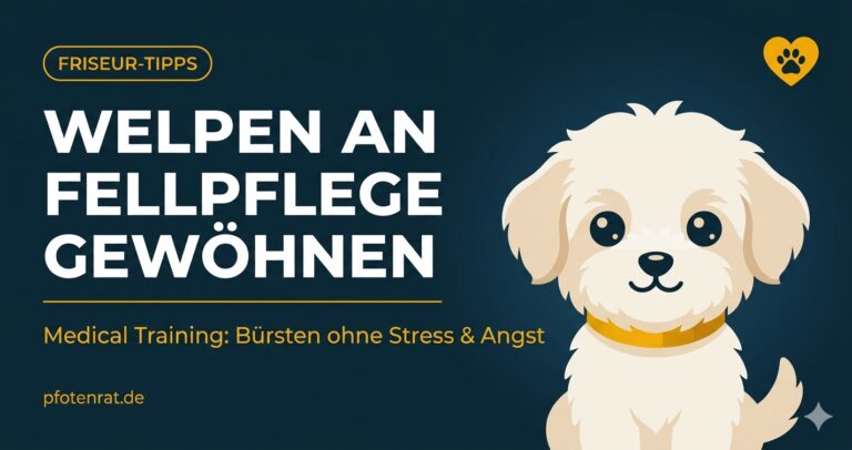 Welpen an Fellpflege gewöhnen