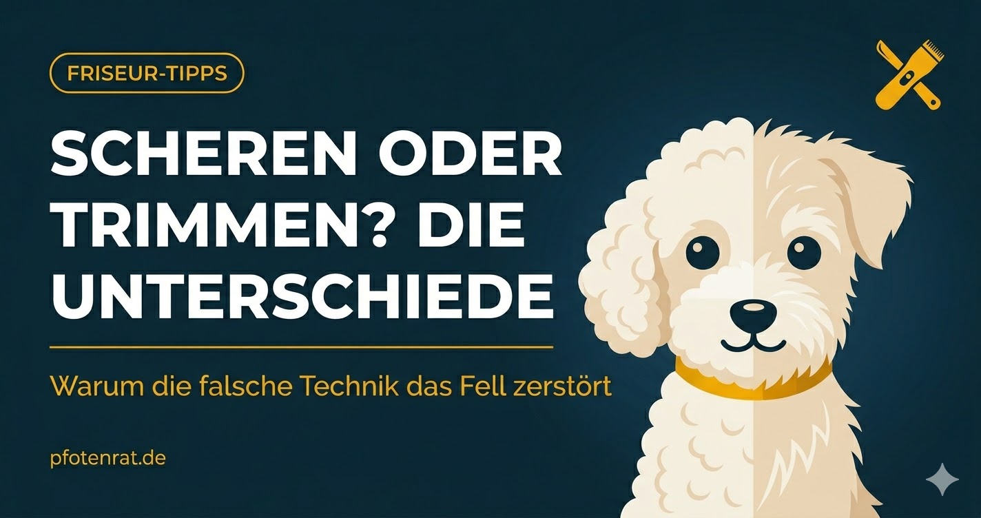 Scheren oder Trimmen? Warum die falsche Technik das Fell dauerhaft schädigt (2026)
