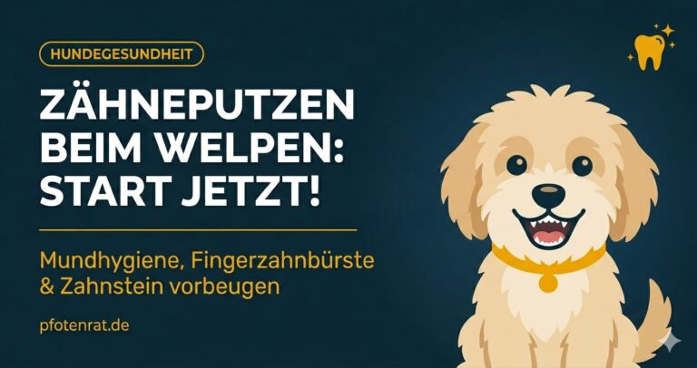Zähneputzen beim Welpen