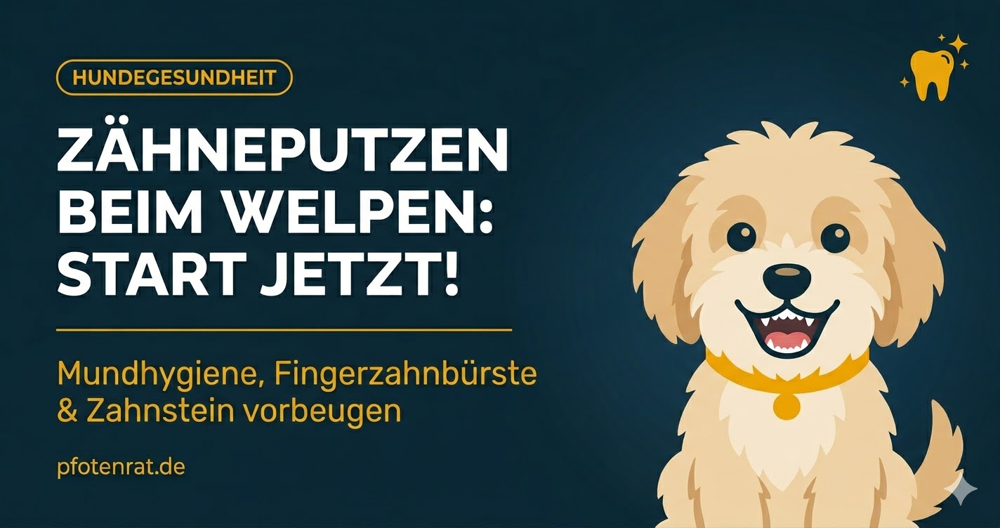 Zähneputzen beim Welpen