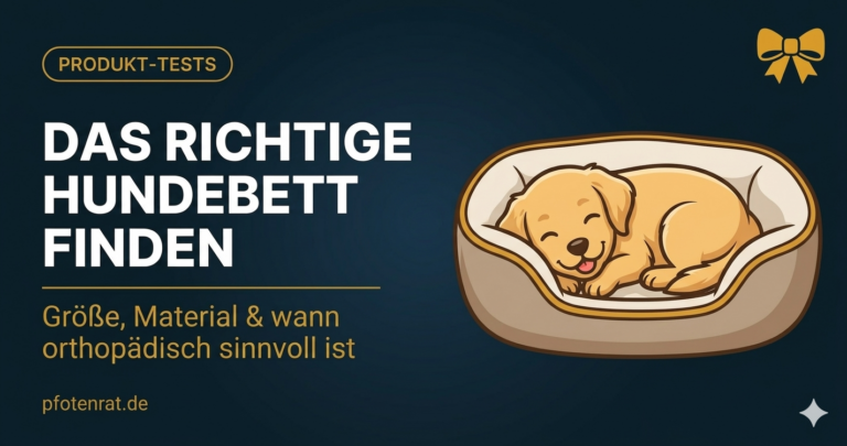 Das richtige Hundebett finden: Größe, Material & wann orthopädisch sinnvoll ist (2026)