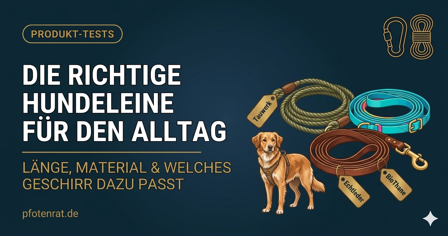 Die richtige Hundeleine für den Alltag: Länge, Material & welches Geschirr dazu passt