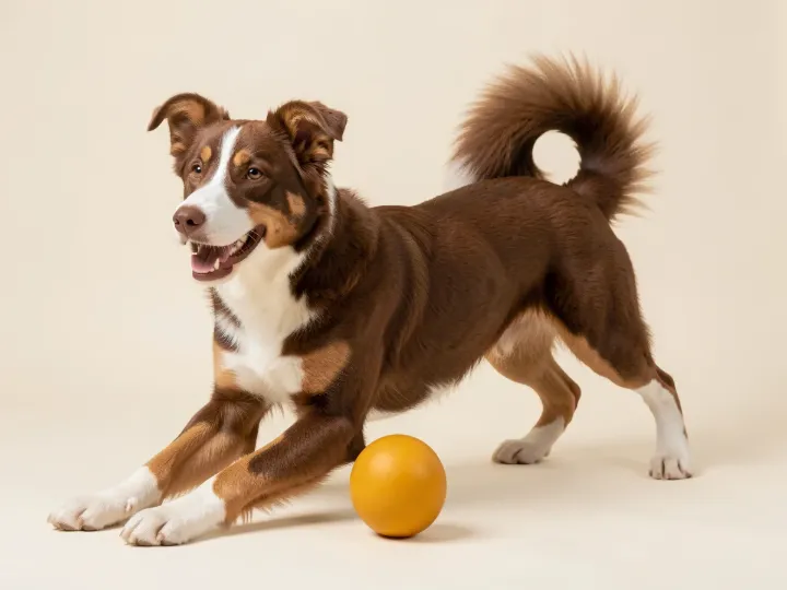 Appenzeller Sennenhund spielend, KI-generiertes Bild