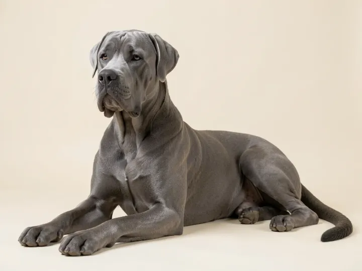 Cane Corso liegend, KI-generiertes Bild