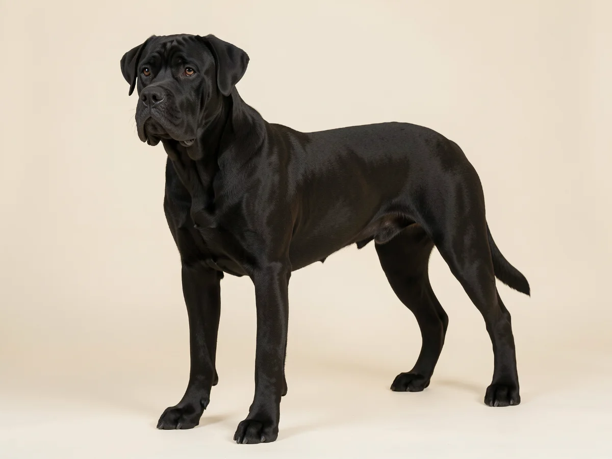 Cane Corso stehend, KI-generiertes Bild