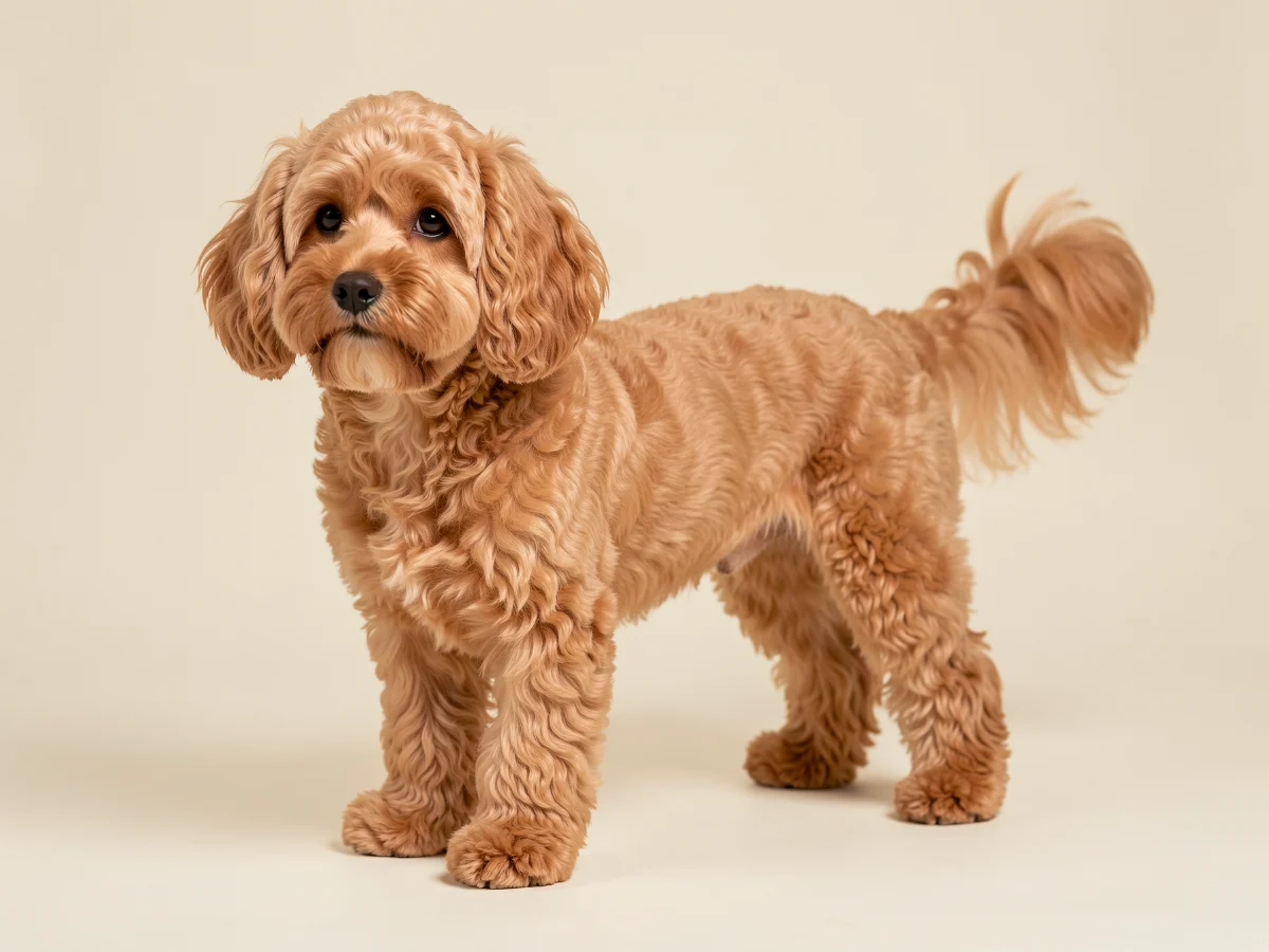 Cockapoo stehend, KI-generiertes Bild