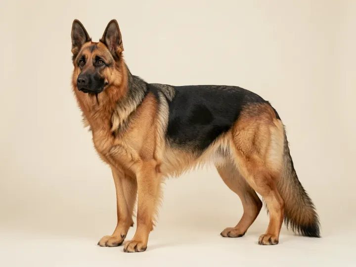 Deutscher Schäferhund, KI-generiertes Bild