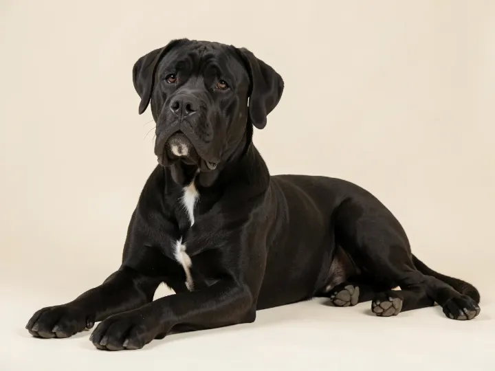 Dogo Canario liegend, KI-generiertes Bild