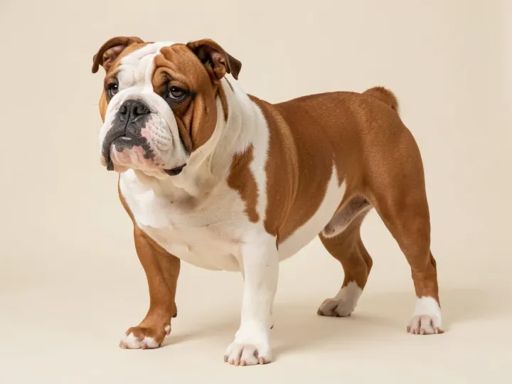 Englische Bulldogge, KI-generiertes Bild