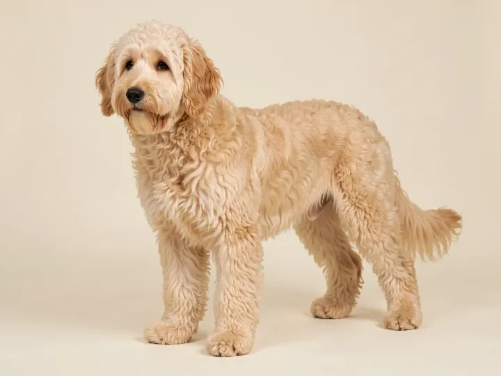 Goldendoodle, KI-generiertes Bild