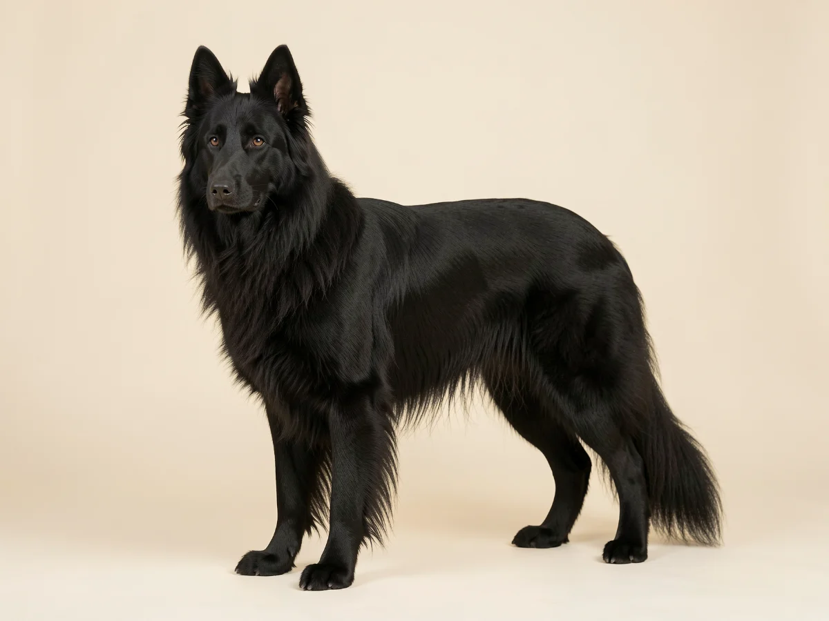Groenendael stehend, KI-generiertes Bild