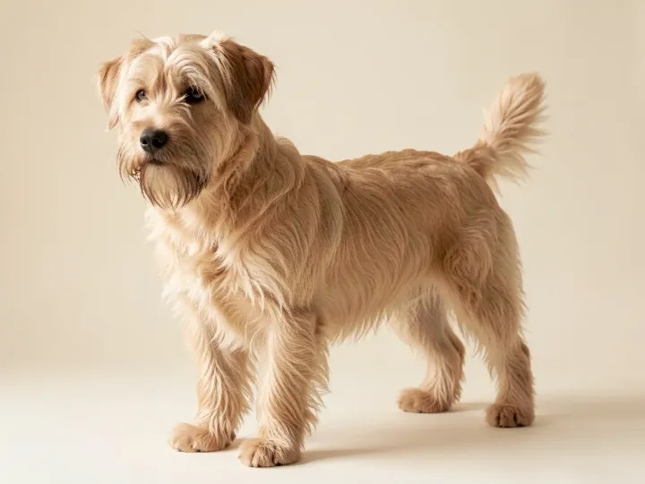 Irish Soft Coated Wheaten Terrier, KI-generiertes Bild
