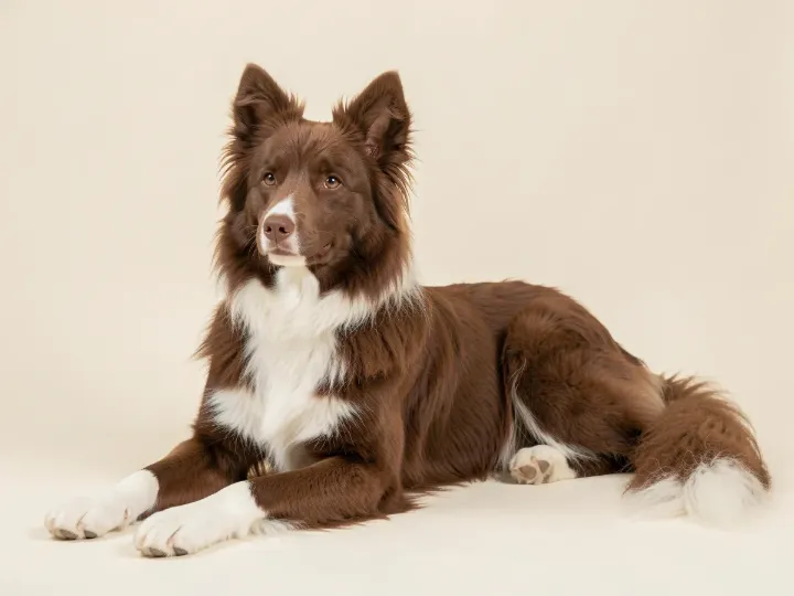 Islandhund liegend, KI-generiertes Bild