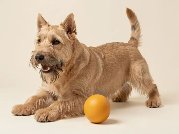 Scottish Terrier spielend, KI-generiertes Bild