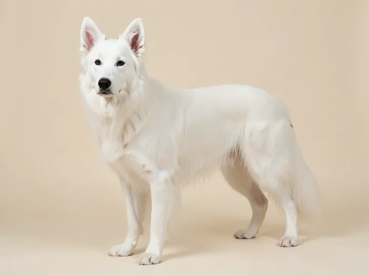 Weißer Schweizer Schäferhund, KI-generiertes Bild